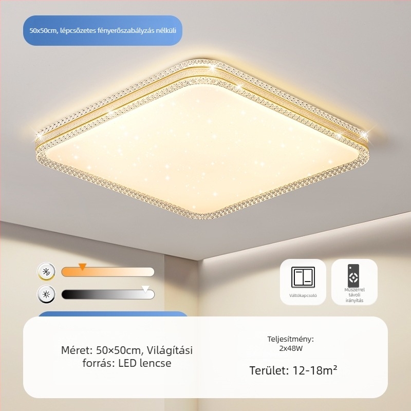 LED mennyezeti lámpa hálószobába, egyszerű modern nappali lámpa kerek szoba dolgozószoba erkély folyosó új lámpa