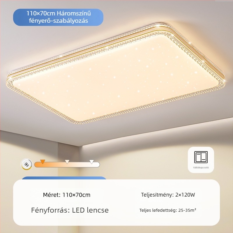 LED mennyezeti lámpa hálószobába, egyszerű modern nappali lámpa kerek szoba dolgozószoba erkély folyosó új lámpa