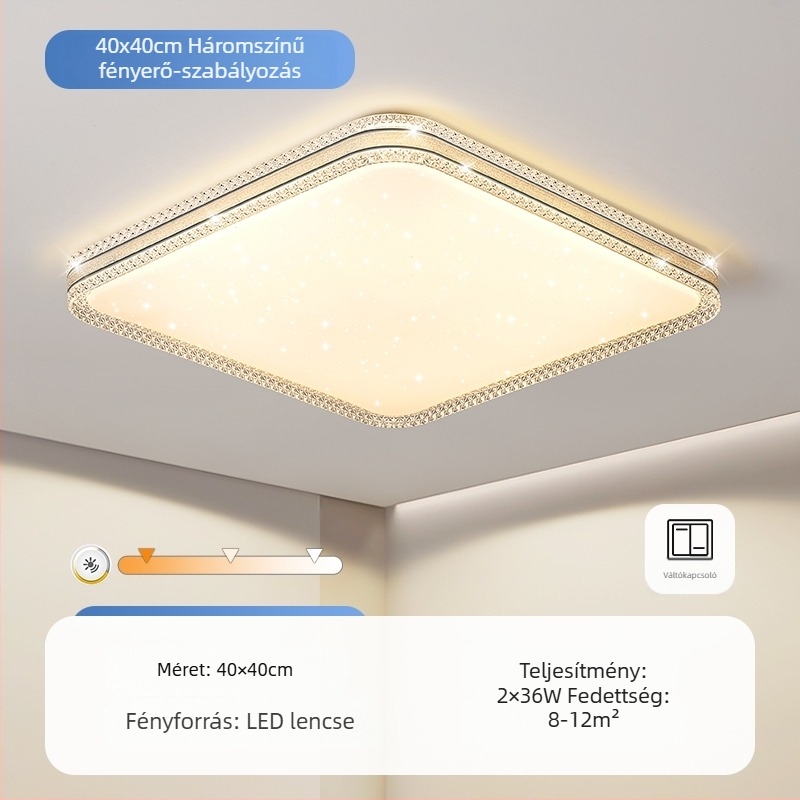 LED mennyezeti lámpa hálószobába, egyszerű modern nappali lámpa kerek szoba dolgozószoba erkély folyosó új lámpa