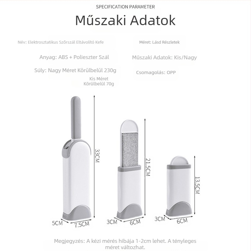Ruhák a kefe eltávolításához szőr ragadós kisállat a kefe eltávolításához kefe por eltávolításához ruházat elektrosztatikus ragadós haj isten