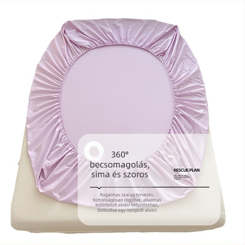 100 db-os Xinjiang pamut ágytakaró, egyrészes, tiszta pamut ágytakaró, egyszínű matracvédő, porálló pamut ágytakaró, háromrészes szett