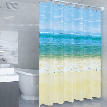 Határokon átnyúló márványmintás zuhanyfüggöny, vízálló, penészálló fürdőszobai, nem perforált WC-elválasztó függöny