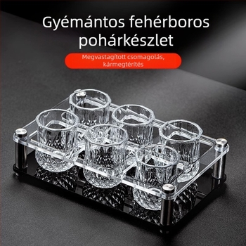 Fehérboros pohár szett Otthoni könnyű luxus 50 ml Egy vagy két gyémánt alakú kis borospohár Egy csésze Egy két pohár Borospohár szett
