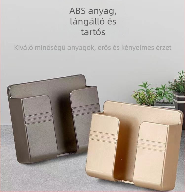 Távirányító tárolódoboz, fali doboz, falra szerelhető, ütésmentes mobiltelefon-tartó, kreatív nappali kulcstartó