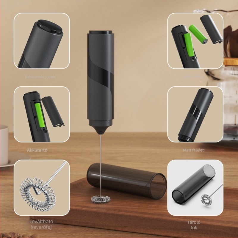 Határokon átnyúló nagykereskedelmi keverő kávéfőző tojás kültéri hordozható tárolócsővel elektromos tejhabosító tejpumpa