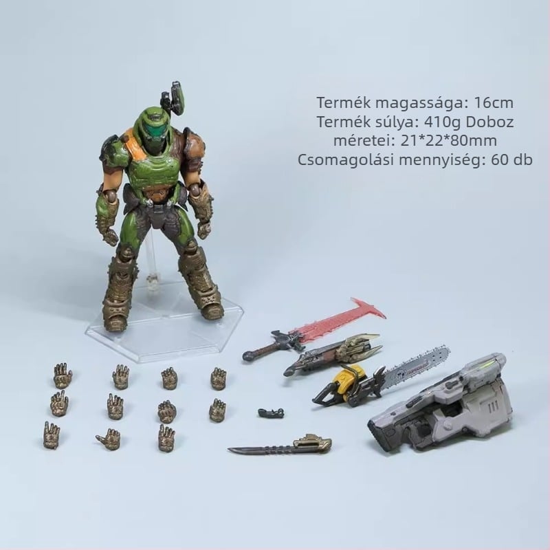 figma SP-140 Doom Eternal Démonvadász Akció Kézmodell Dísz Ajándék