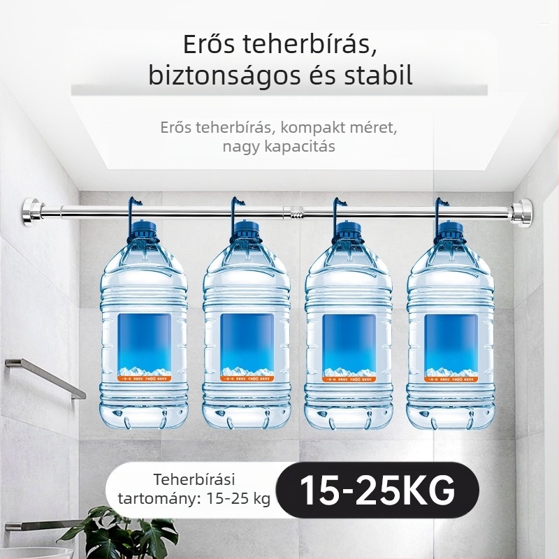 Határokon átnyúló, kizárólag teleszkópos rúd, nem perforált rozsdamentes acél zuhanyfüggöny rúd, ajtófüggöny rúd, ruhaszárító rúd, gardrób függönyrúd toldásához