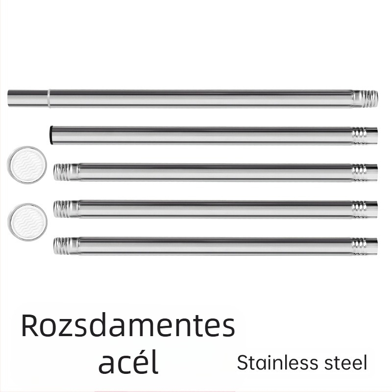Határokon átnyúló, kizárólag teleszkópos rúd, nem perforált rozsdamentes acél zuhanyfüggöny rúd, ajtófüggöny rúd, ruhaszárító rúd, gardrób függönyrúd toldásához