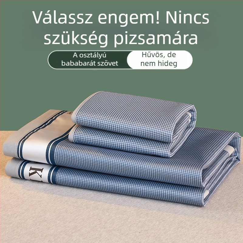 Nyári nyári szőnyeg jég selyem szőnyeg mosható légkondicionáló szőnyeg háromrészes szett diákkollégium egyetlen összecsukható nyári szőnyeg nagykereskedelem
