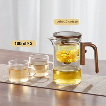 Tea négyzet alakú rúd ingyenes teáskanna lusta emberek teáskészlet tea vízelválasztó pohár üveg vízpohár úszó pohár