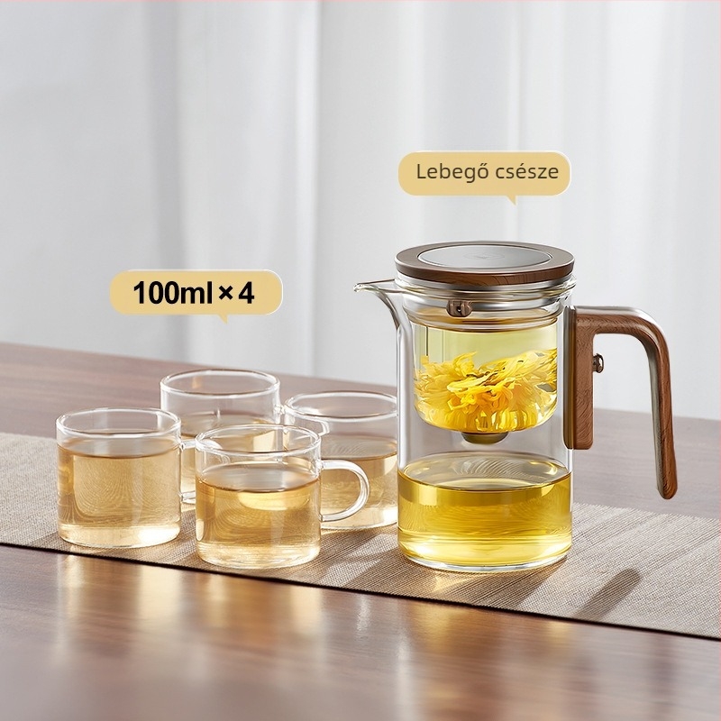 Tea négyzet alakú rúd ingyenes teáskanna lusta emberek teáskészlet tea vízelválasztó pohár üveg vízpohár úszó pohár