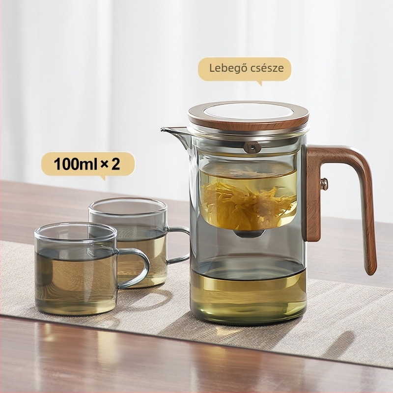 Tea négyzet alakú rúd ingyenes teáskanna lusta emberek teáskészlet tea vízelválasztó pohár üveg vízpohár úszó pohár