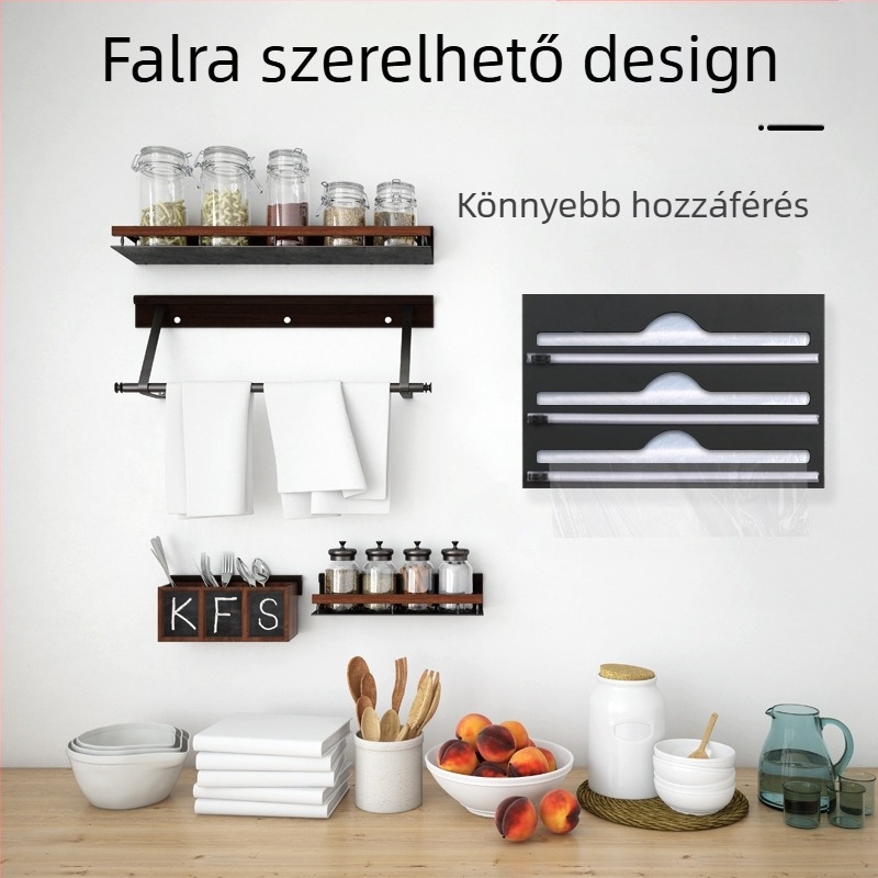 Akril műanyag fóliázó tárolódoboz falra szerelhető konyhai önzáró táska átlátszó élelmiszerzacskó osztályozás tárolódoboz testreszabása