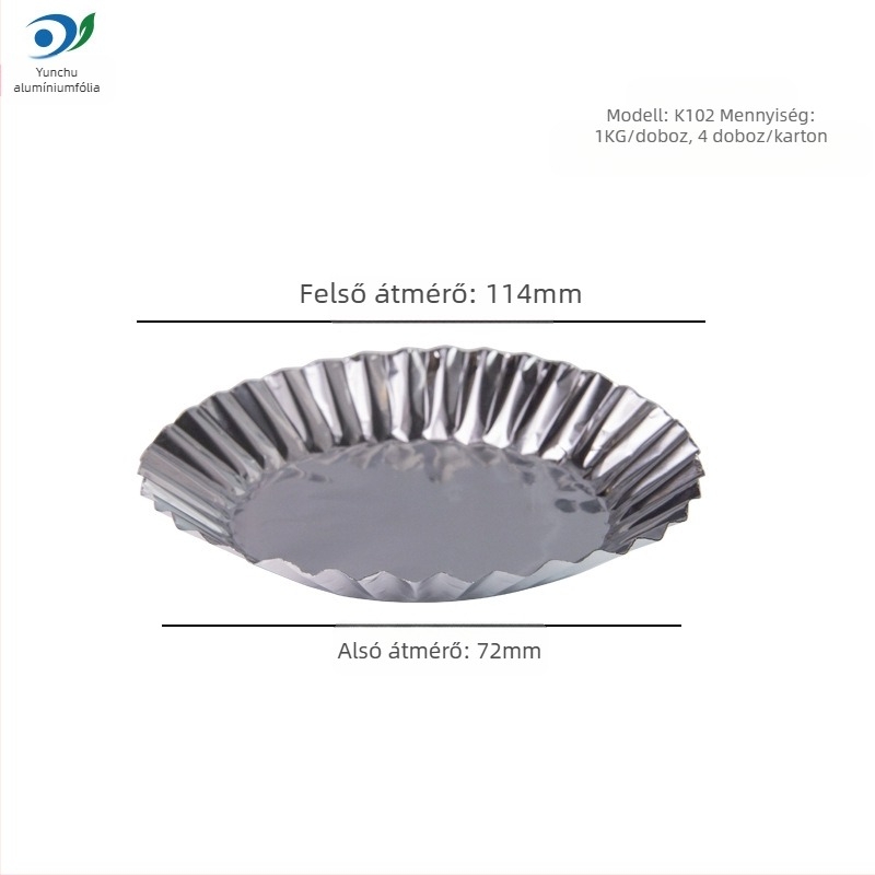 Krizantém lámpatál torta tojástorta forma eldobható sütőfólia alufólia csésze rizssütemény rizssütemény desszert alufólia alap