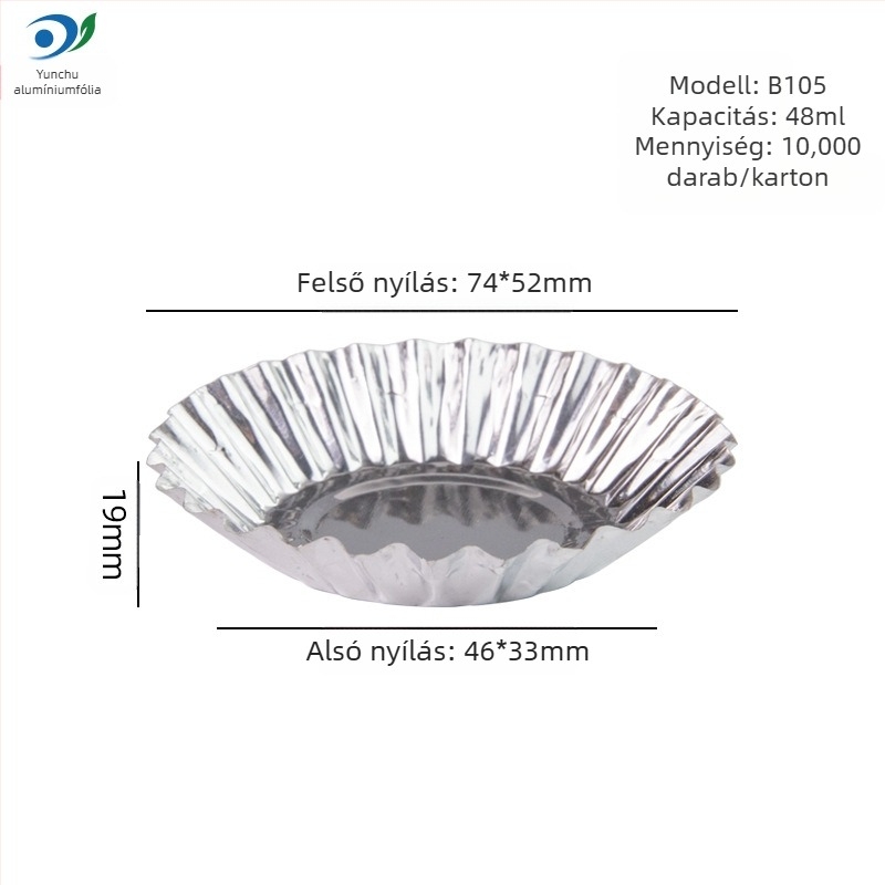 Krizantém lámpatál torta tojástorta forma eldobható sütőfólia alufólia csésze rizssütemény rizssütemény desszert alufólia alap