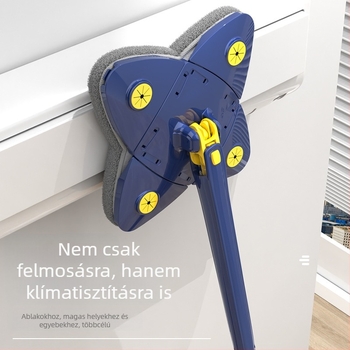 360 fokban forgó háromszög alakú felmosó mennyezet faltető üvegfal négylevelű lóhere felmosó négysarkú felmosó