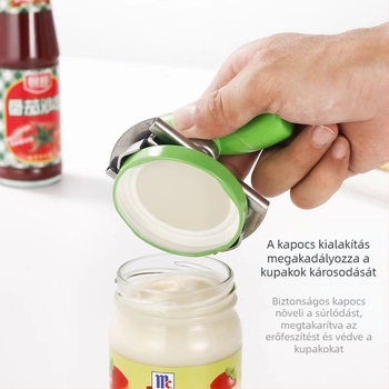 Multifunkcionális konzervnyitó nagykereskedelmi konyhai konzervkupak-csavaró forgatható, állítható munkaerő-megtakarító népszerű rozsdamentes acél palacknyitó