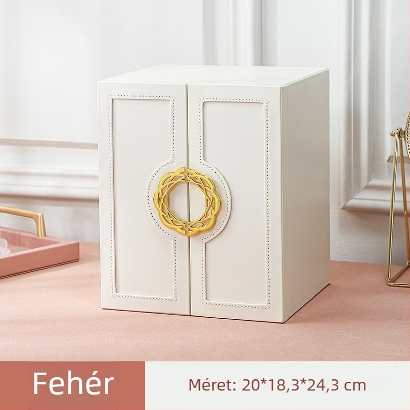 ékszertároló doboz Little Red Book Light luxus háztartási nagy kapacitású többrétegű ékszerdoboz fülbevalók és gyűrűk ékszerdoboz
