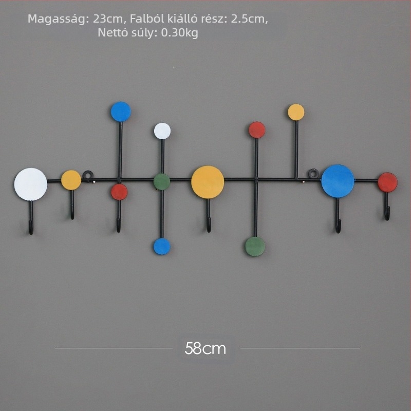 Nordic Iron ruhaakasztó akasztó bejárati kulcstároló állvány fali akasztó fali kabáttartó kreatív bejárati fali akasztó