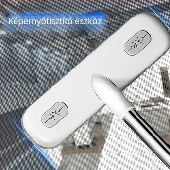 Ablakszűrő kefe tisztítóeszköz háztartási, szétszerelés és mosás nélküli, kétoldalas, hosszú, kettő az egyben ablakszűrő tisztító eszköz