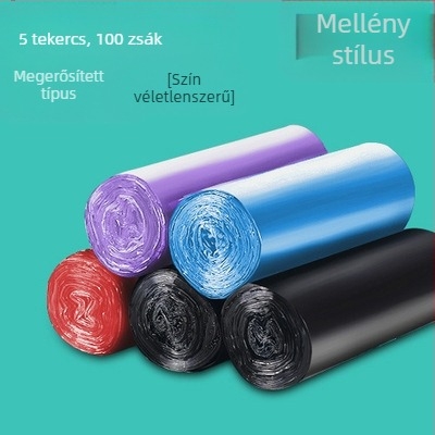 Mellény stílusú szemeteszsák, utcai stand, vastagított szemeteszsák, otthoni konyha, fekete, környezetbarát, nagyméretű táska, szemeteszsák nagykereskedelem