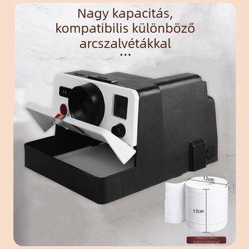 Zsebkendőtároló doboz új kamerazsebkendőtartó WC műanyag fürdőszoba kreatív otthon új robbanóanyagok