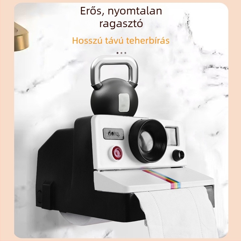 Zsebkendőtároló doboz új kamerazsebkendőtartó WC műanyag fürdőszoba kreatív otthon új robbanóanyagok