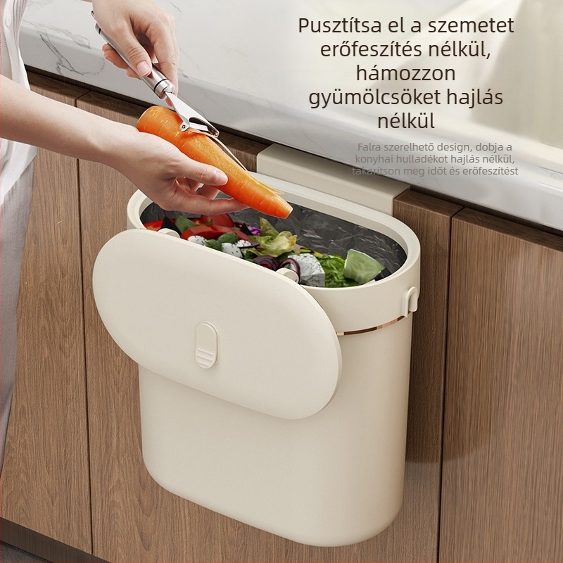 Szemetes Falra szerelhető WC Fedéllel Fürdőszobai Gap Konyhai Szemetescső Háztartási Advanced Sense Tároló Vödör
