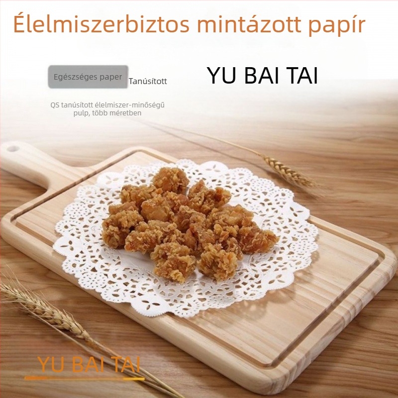 Olajfelszívó papír, virágalappapír, kerek virágpapír, sütőpapír, konyhai virágpárna, pizzapapír, csipkepapír, párnapapír nagykereskedelem