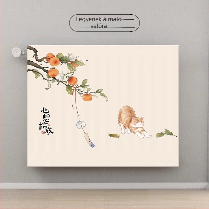 Radiátor porvédő huzat Új, mindent tartalmazó, régimódi, radiátor dekoratív, feketedésgátló, rugalmas porvédő huzat háztartási egyszerűségre