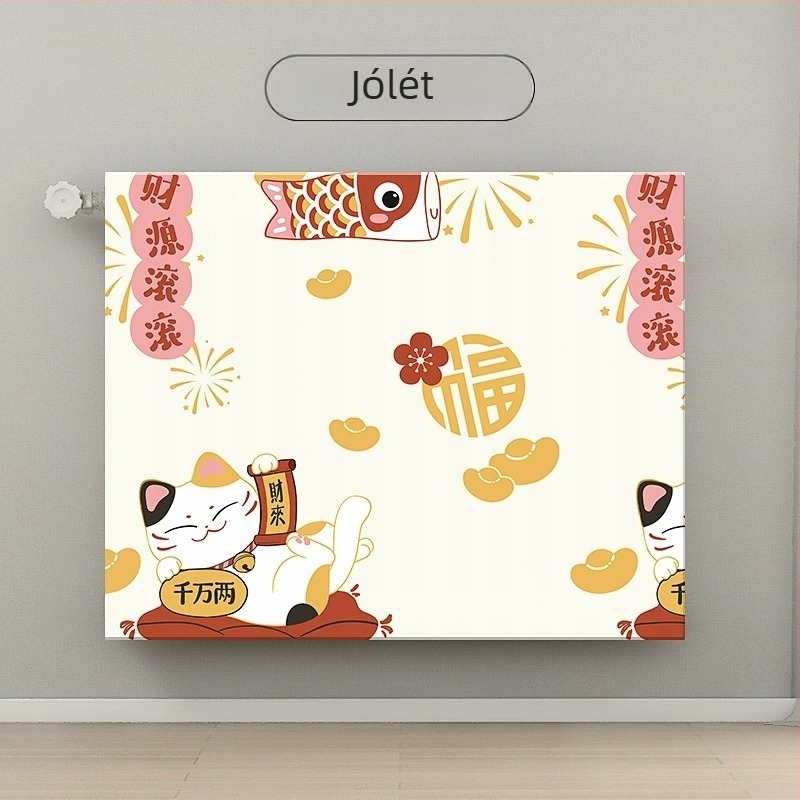 Radiátor porvédő huzat Új, mindent tartalmazó, régimódi, radiátor dekoratív, feketedésgátló, rugalmas porvédő huzat háztartási egyszerűségre