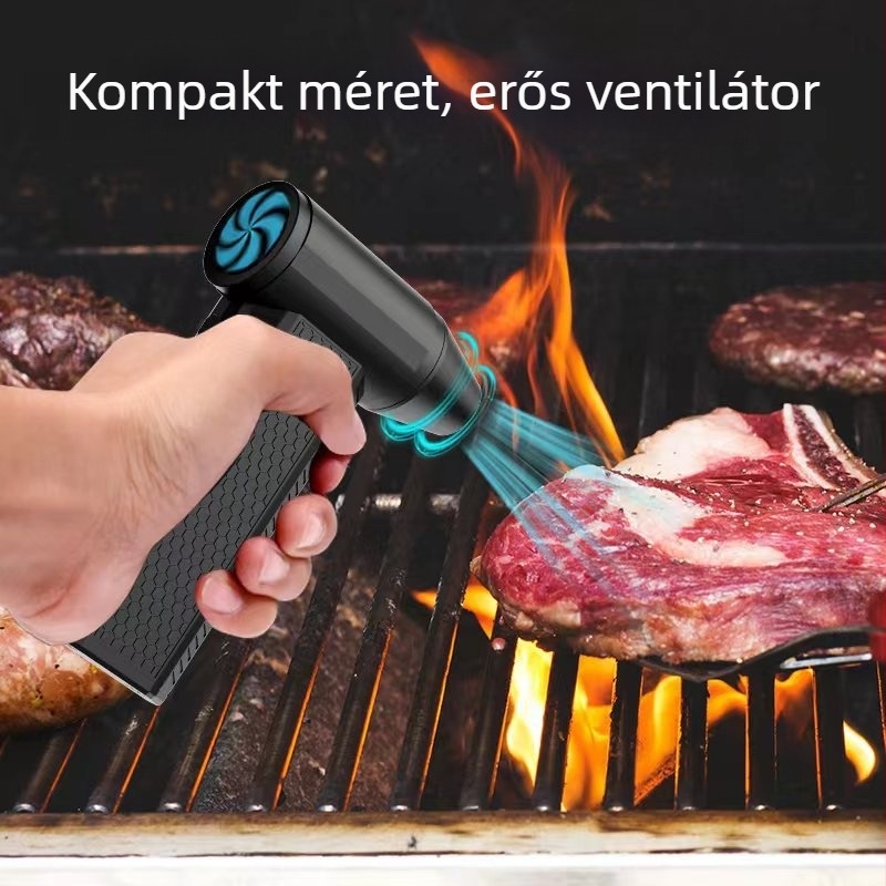Negyedik negyedes erőszakos turbóventilátor 130000 - nagy sebességű, kefe nélküli motorral, kézi, szuper erős szélű kültéri ventilátor