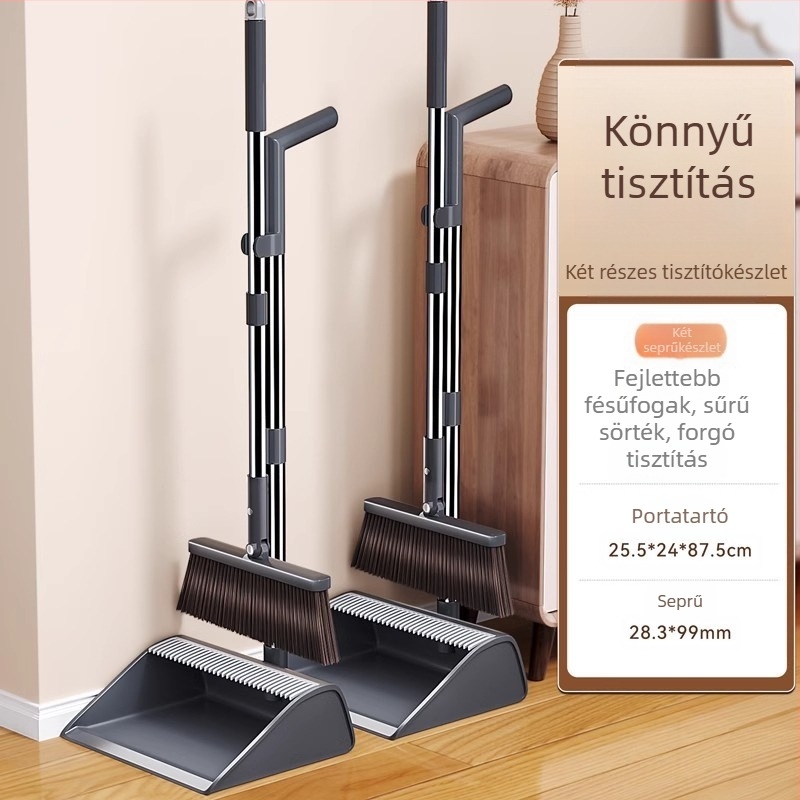 Seprű, szemeteslapát, háztartási öltöny, 2025-ös új seprű, kombinált szemeteslapát, szőrmentes műtárgy