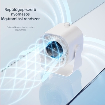 Weile Star 25 új asztali ventilátor intelligens digitális kijelzős kis ventilátor 100 végtelen asztali fali kettős célú ventilátor