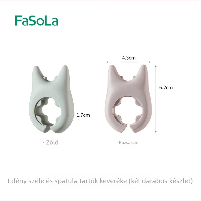 FaSoLa háztartási tapadásmentes serpenyő, magas hőmérsékletnek ellenálló nejlon lapát, szilikon konyhai keverőlapát, leveskanál, sérülésmentes lapátkanál