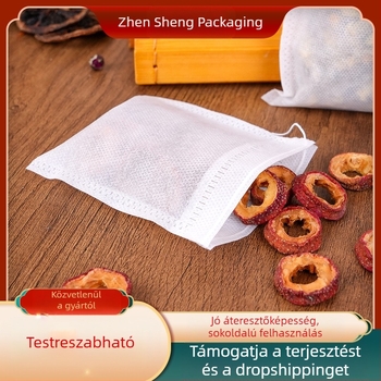 Húzózsinóros teafilter, eldobható teafilter, szűrőzsák, hagyományos kínai orvoslás főzetzsák, lábfürdő zacskó, tea csomagoló zacskó