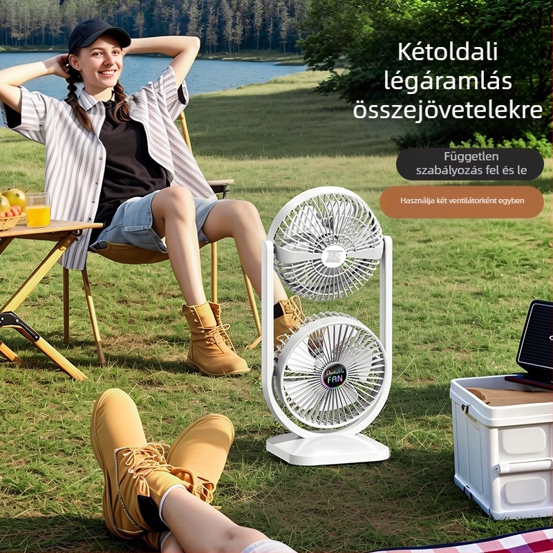 Új ventilátor USB töltőventilátor asztali ventilátor nagy szélű kétirányú ventilátor kültéri kempingventilátor gyártók