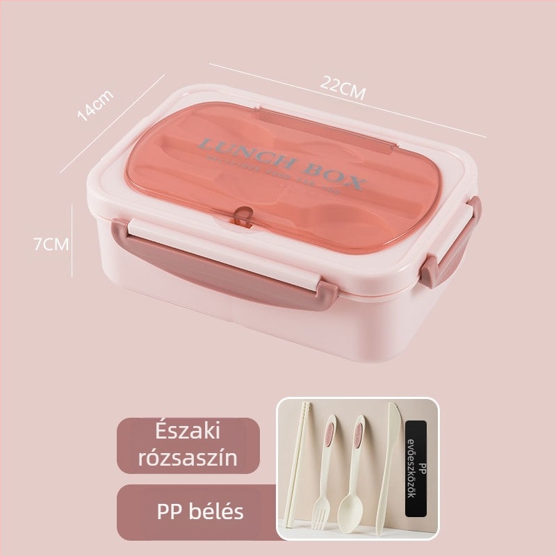 304 rozsdamentes acélból készült szigetelt bento ebéddoboz diákoknak, hordozható, lezárt, rácsos, bento dobozos ebéddoboz logóval