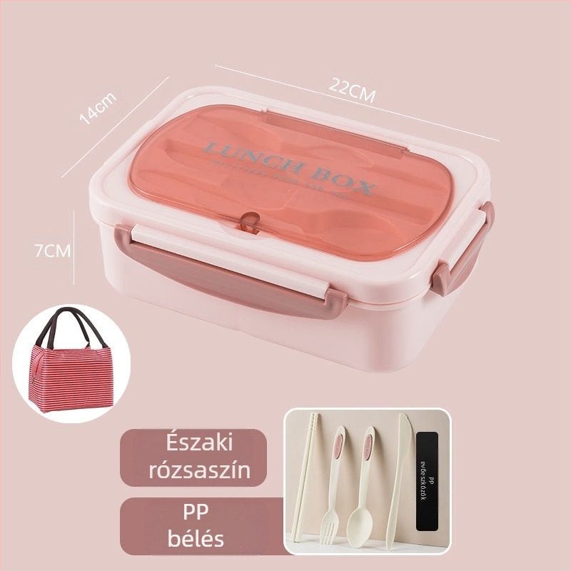 304 rozsdamentes acélból készült szigetelt bento ebéddoboz diákoknak, hordozható, lezárt, rácsos, bento dobozos ebéddoboz logóval