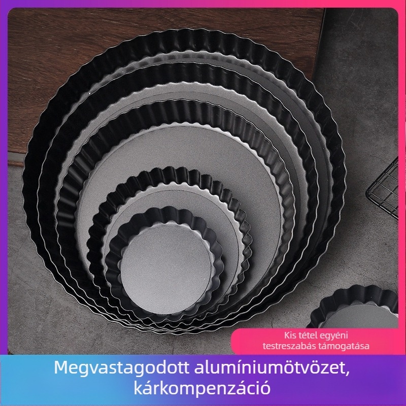 Élő aljú krizantém piteforma tapadásmentes 8 hüvelykes háztartási almás pite sütőforma pizzalap sütemény sütőedény pizzatálca