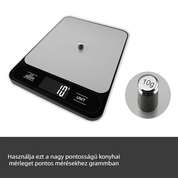 Többfunkciós elektronikus mérleg háztartási sütőmérleg kis konyhai mérleg rozsdamentes acél kávémérleg kereskedelmi konyhai elektronikus