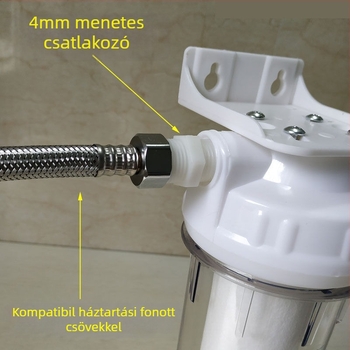 Víztisztító szűrő csapvíz PP pamut szűrőelem 10 hüvelykes univerzális elülső 2 pontos pe csöves háztartási 4 pontos vízszűrő