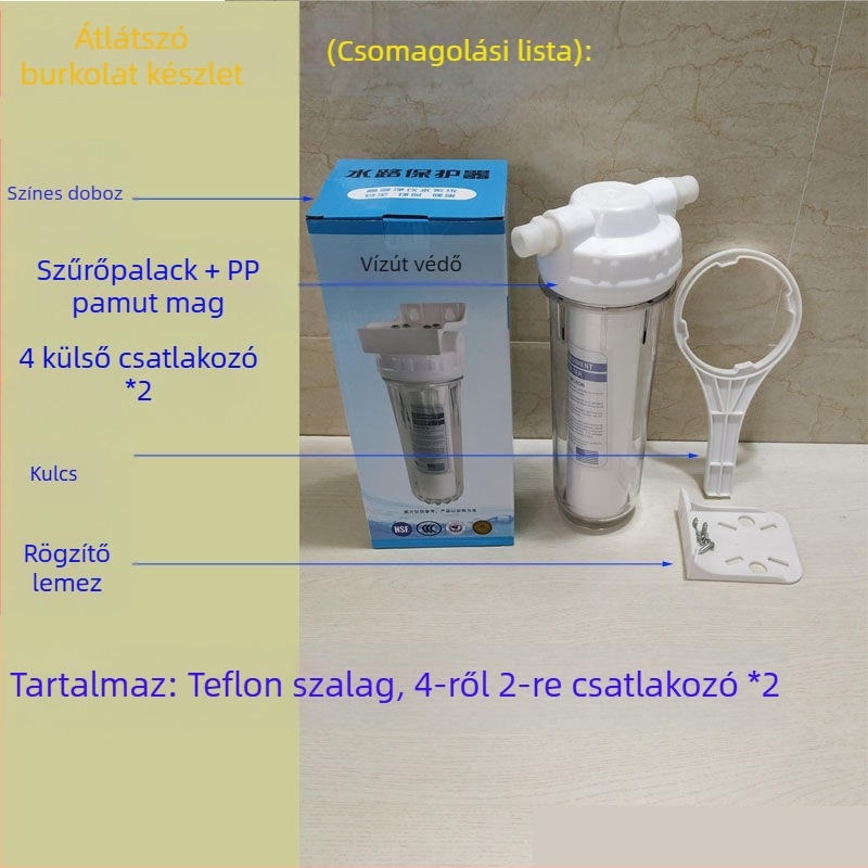 Víztisztító szűrő csapvíz PP pamut szűrőelem 10 hüvelykes univerzális elülső 2 pontos pe csöves háztartási 4 pontos vízszűrő