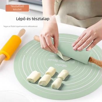 Főzés, sütés, szilikon sodrófa, közepes dagasztó sodrófa, sütőruha, sodrófa dagasztópárna, sütés, főzéshez, főzéshez