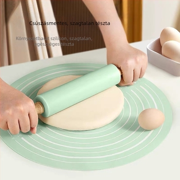 Főzés, sütés, szilikon sodrófa, közepes dagasztó sodrófa, sütőruha, sodrófa dagasztópárna, sütés, főzéshez, főzéshez