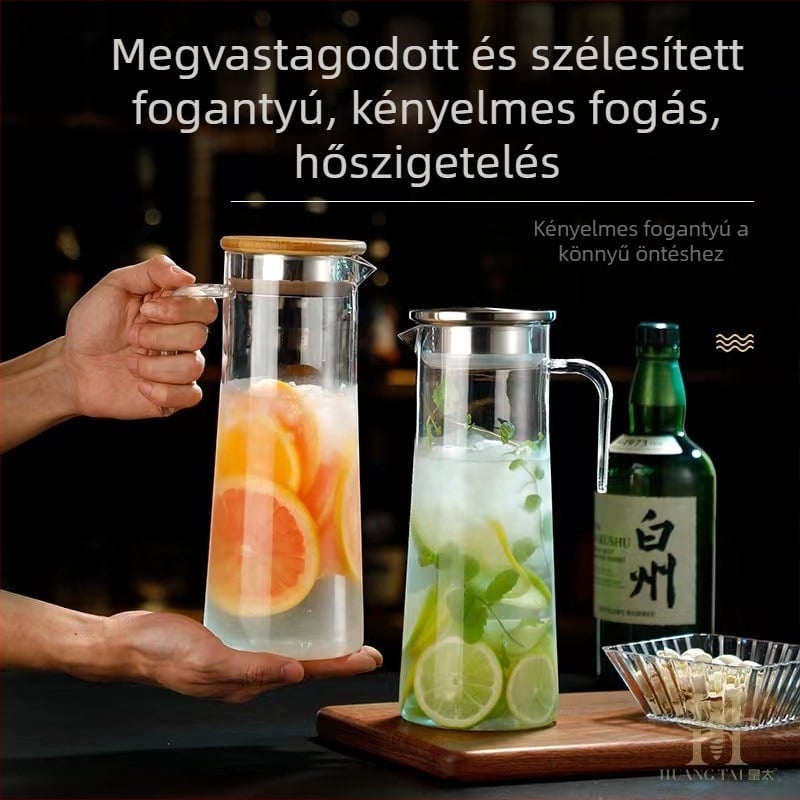 Akril műanyag hideg vízforraló, éttermi vízforraló, éttermi bár, söröskanna, virágos teáskanna, PC gyümölcsléfőző