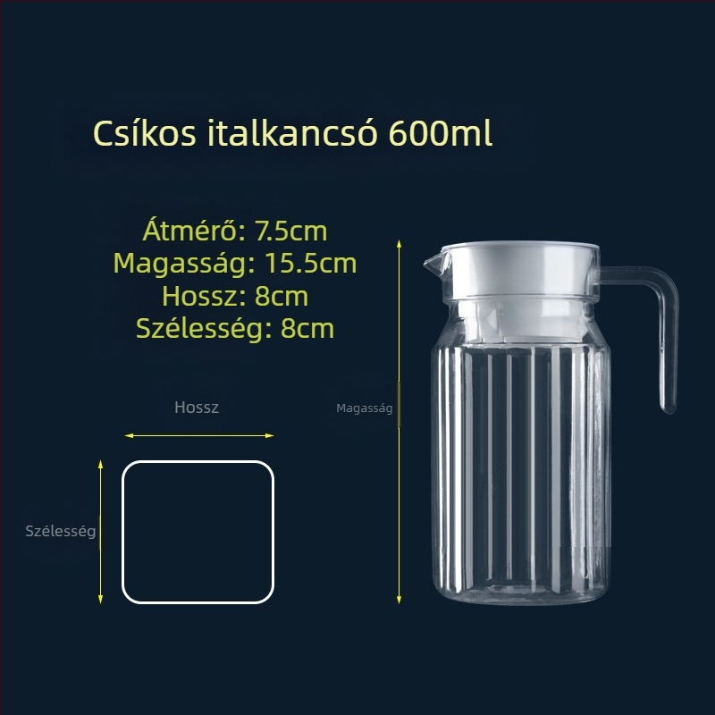 Akril műanyag hideg vízforraló, éttermi vízforraló, éttermi bár, söröskanna, virágos teáskanna, PC gyümölcsléfőző
