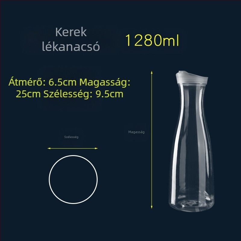 Akril műanyag hideg vízforraló, éttermi vízforraló, éttermi bár, söröskanna, virágos teáskanna, PC gyümölcsléfőző
