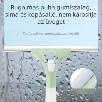 Új üvegtisztító kefe háztartási többfunkciós ablaktörlő öntözőkannával, szivacskefével és kétoldalas üvegtisztító műtárggyal