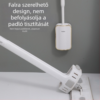 Külkereskedelmi WC-kefe zsákutcák nélkül, akadálymentesített luxus stílusú falra szerelhető WC-kefe, fürdőszobai guggoló WC-tisztító WC-tárgy